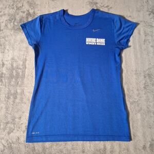 Nike Dri-Fit Notre Dame Soccer Blue T-Shirt Short Sleeve Women's Size Medium